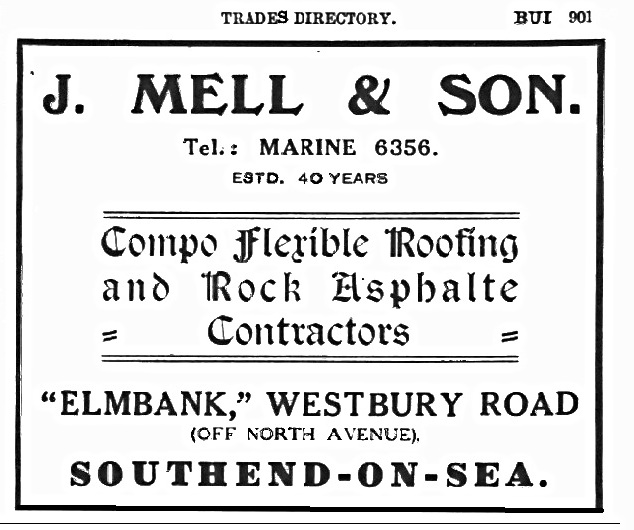 Advertisment for J Mell & Co